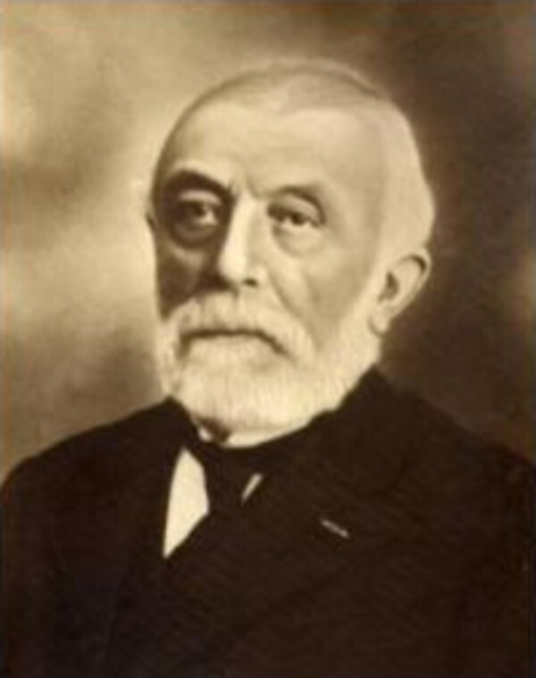 Historisch portret van een van de oprichters van het korps.